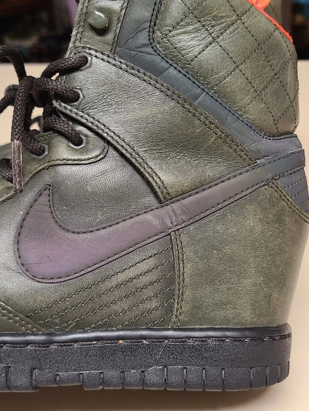 Nike Dunk Sky 2.0 Sequoia Green casual wedge skateboard sneakers size 7